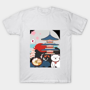 Japanese Culture and Tradition Symbols T-Shirt